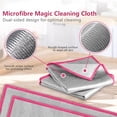 thumbnail image 3 of Glass Polishing Cloth Streak Free Miracle Cleaning Cloth Lint Free Microfiber Cleaning Rags for Glasses Kitchen Dish Mirrors Easy Clean, Pack of 6, 12" x 12", 3 of 12