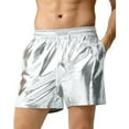 thumbnail image 2 of Mens Wet Look Trunks Sports Bodybuilding Shorts Beach Fitness Gym Short Pants, 2 of 9