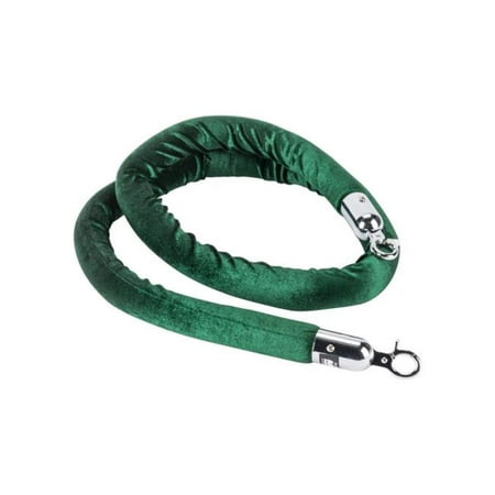 

Aarco Tr-86 6 ft. Green Velour Form-A-Line Rope with Chrome Hardware