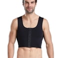 thumbnail image 1 of Hommes Compression Corset Body Shaper Débardeur à Trois Poitrines Shapewear Slimming Undershirt, 1 of 4