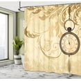 thumbnail image 5 of Ambesonne Vintage Shower Curtain, Grungy Backdrop Design, 69"Wx84"L, Brown, 5 of 5