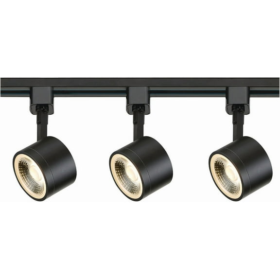 TK404 Nuvo Lighting 36W 3 LED Round Track Light-3 Inches Wide by 2.88 Inches High-Black Finish