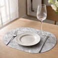 thumbnail image 2 of SLYNSHome Oval Shaped Thermal Insulation Pad, Heat-Resistant Tabletop Protector Mat, Non-Slip Grease-Proof Dining Placemat for Kitchen and Home Use,17.5*12 inch, 2 of 6