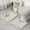 Colorful Mushroom Floral, variant on Red Mushroom Insect Light Pattern Bathroom Rugs Sets 3 Piece,Toilet Cover Set,Absorbent Non Slip Bathroom Mats Sets with U-Shaped Contour Rug Toilet Rug Set