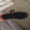 thumbnail image 5 of Xijirk Womens Shoes Single Fastener Strap Printed Texture Soft Suede Flat Shoes for Daily and Beach Wear,7.5, 5 of 9