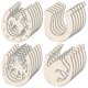 thumbnail image 1 of 48 Pcs Horseshoe Shape Wood Cutouts For Crafts Unfinished Wooden Horseshoes Small Cowboy Party Deco, 1 of 4