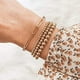thumbnail image 4 of Pulseras plateadas para mujer pulsera elástica elástica de moda, 4 of 6