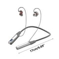 thumbnail image 2 of Wovilon Neckband Headphones, Around The Neck Bluetooth Headphones Noise Cancelling Microphone, Bluetooth Headset With Long Playtime, Neck Earphones Stereo Bass, For Music, Conference, Video, Call, 2 of 5