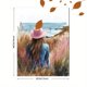 thumbnail image 3 of Qisvanset Framed Canvas Wall Art 12x16 Inch Pink Preppy Coastal Psalm Dorm Room Poster Art, 3 of 5