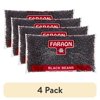 (4 pack) Faraon Dry Black Beans, 16 Oz