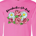 thumbnail image 4 of Inktastic Grandmother of the Bride Roses and Daisies Long Sleeve T-Shirt, 4 of 5