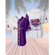 thumbnail image 1 of Traje de béisbol americano con letras impresas digitales 3D, abrigo deportivo informal sin cuello con botones, Jersey corto de entrenamiento, 1 of 5