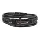 thumbnail image 1 of Pulsera cruzada Moda Acero inoxidable Exquisita Pulsera artesanal Joyería de mano Negro 8.46 pulgadas, 1 of 5