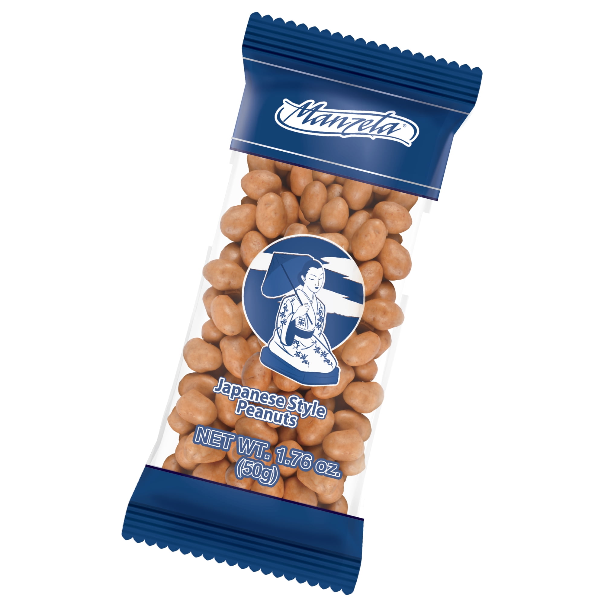 Manzela 50 Count-Japanese Style Peanuts of 50g/1.76oz