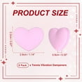 thumbnail image 2 of Uxcell Tennis Dampener, Heart Silicone Tennis Racket Dampeners Racket Shock Absorber to Reduce Vibration Soft Cute Fitting for (Players/Universal Fit for All Racquets) 8Pcs & Light Pink, 2 of 7