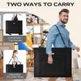 thumbnail image 6 of JusArt Art Portfolio Bag, 18x24 Light Weight Portfolio Folder Case with Adjustable Shoulder Strap, Leather Corners, Waterproof Art Bag for Artists and Students for Artwork, Poster, Sketching, Drawing, 6 of 10