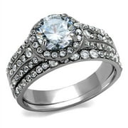 new stainless steel cubic zirconia 2 piece wedding band ring set sizes 5 11 - Cubic Zirconia Wedding Ring Sets new stainless steel cubic zirconia 2 piece wedding band ring set sizes 5 11 - Cubic Zirconia Wedding Ring Sets