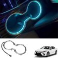 thumbnail image 2 of Car Led Central Cup Holder Lights Interior Decorative Lamp Atmosphere Ambient Light Ice Blue For 20, 2 of 5