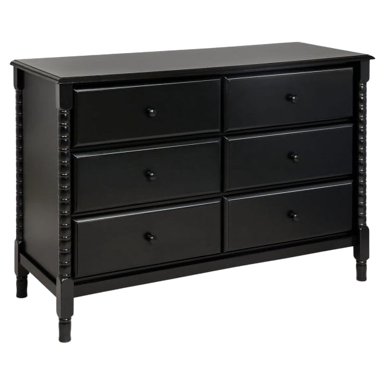 DaVinci Jenny Lind Spindle 6-Drawer Dresser in Ebony - Walmart.com