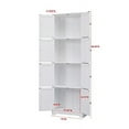 thumbnail image 2 of Kings Brand Furniture Lyons 4-Tier 68" Kitchen Pantry Storage Cabinet with 8 Doors, White, 23" W x 11.875" D x 68.25" H, 2 of 6