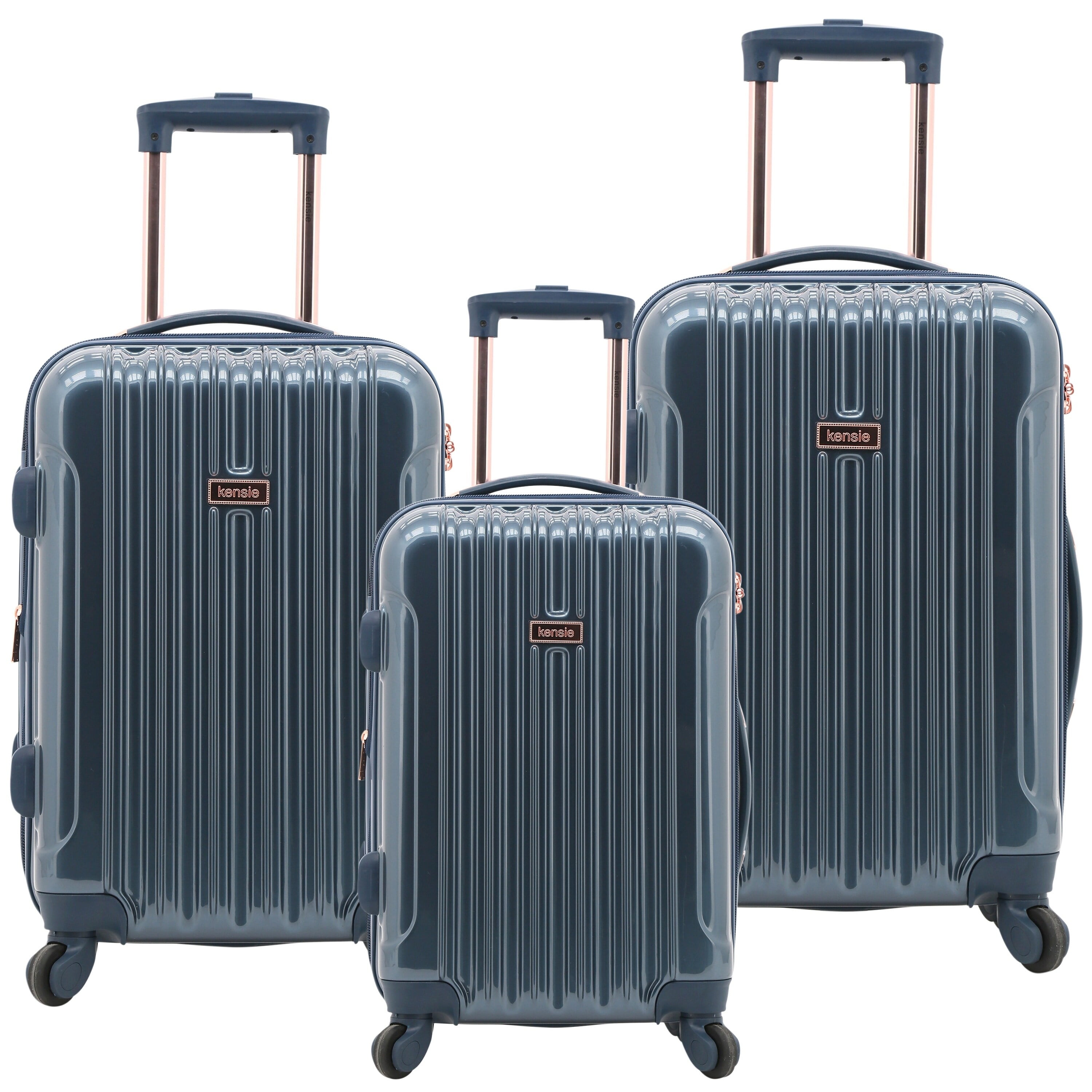 kensie metallic luggage