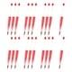 thumbnail image 4 of 20 piezas de Bolígrafos rebordeables imprimibles Hugo para mujeres y niñas Rojo, 4 of 10