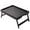 Black, variant on Bed Tray Table with Folding Legs,Bamboo Breakfast in Bed for TV Table, Laptop Computer Tray,Eating,Snack Tray(White)