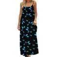 thumbnail image 2 of Sakmal Mumu Womens Backless Cami Dresses Maxi Summer Tropical Hawaiian House Dress Crew Neck Sleeveless Womens Sundress L, 2 of 6