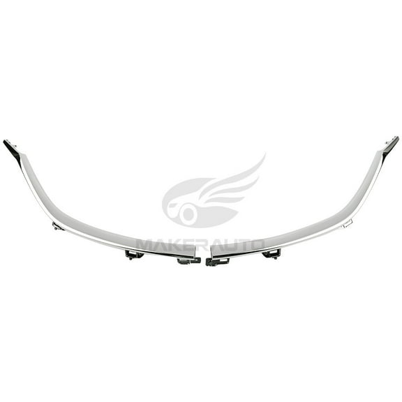 Front Bumper Molding Chrome Trim Fits For Mazda 6 2014-2017 Left & Right Side 2PCS