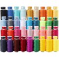 thumbnail image 4 of Kit de hilos de coser de bobinas de 72 piezas 36 colores 500 yardas Carretes de hilo de poliéster de costura con bobinas preenrolladas del mismo color de 36 piezas para coser a mano Diy Emergen, 4 of 5