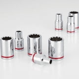 SUNEX TOOLS 44-Pc 1/4" Drive Mini Ratchet Set - Dual Flex Head With Sockets & Bits
