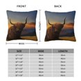 thumbnail image 2 of Pofeuu Yak Print Double-sided plush pillowcase Square Throw Pillow Covers Pillows Cover for Living Room Bedroom Sofa Couch Cushion Cover（No pillow core）-20"x20", 2 of 7