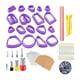 thumbnail image 2 of Polymer Cy 18 Shape Cy Ear Jump Ear Card,Ear Hooks Art Jewelry Making Handmade Punch Tools Violeta Macarena cortadores de arcilla polimérica, 2 of 7