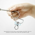 thumbnail image 2 of 60Pcs Swivel Snap Hooks And D Rings For Lanyard And Sewing Projects (1 inch Inside Width), 2 of 10
