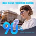thumbnail image 5 of RBCKVXZ Bluetooth Earbuds Wireless Earbuds, Bluetooth 5.3 Headphone with Charging Case, Wireless Headset with Mic, In Ear, LED Power Display, Cool Light, Low Delay, For Sports/Working on Clearance, 5 of 7