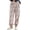 Khaki, variant on Women's Plaid Fleece Pajama Pants Elastic Waist Cuffed Ankle Loose Fit Joggers Soft Warm Cozy Fall Winter Lounge Sleep Trousers with Pockets Wine
