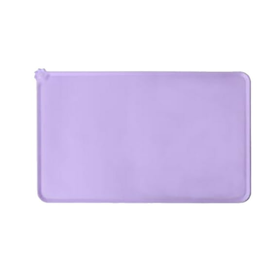 erfcxs Dog Cat Food Mat Silicone Placemat For Pet Water Bowl Pet Feeding Rubber Tray
