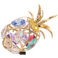 thumbnail image 5 of Matashi 24K Gold Plated Mini Pineapple Ornament w/ Colored Crystals Home Decorative Tabletop Showpiece, 5 of 7