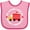 Pink and Fuchsia, variant on Inktastic My Grammy Loves Me Valentine Truck Boys or Girls Baby Bib