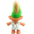 thumbnail image 3 of Lucky Troll Dolls,Vintage Troll Dolls Chromatic Adorable for Collections, School Project, Arts and Crafts, Party Favors - 7.5" Tall Green(Include The Length of Hair), 3 of 5