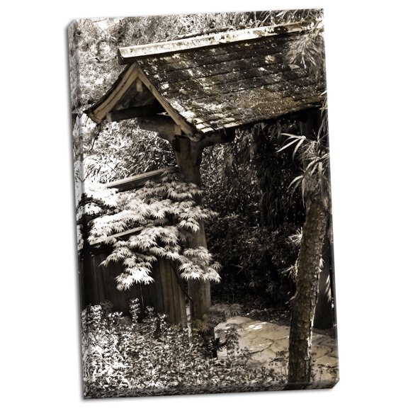 Gango Home Decor Bamboo Garden II by Alan Hausenflock (Ready to Hang); One 24x36in Hand-Stretched Canvas