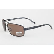 San Remo Sunglasses - Satin Black/Gray Stripe Frame, Drivers Polarized