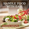 thumbnail image 4 of 2 in 1 Flipper Spatula with tongs - Nylon Easy Grip Flip Spatula for Hash browns, Burgers, Steaks, French Toast, Omelets, Pancakes - Non-Stick Head, Ergonomic Handle, Withstands High Temperatures, 4 of 4