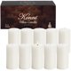 thumbnail image 1 of Pillar Candles KONNI, 10 unidades, color blanco, 5 x 10 cm, sin perfume, 400 g, 1 of 7