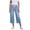 Light Blue, variant on Women's High Waist Jeans, Wide Leg Cropped Jeans, Stretch Denim Trousers with Side Pockets, Casual Straight Leg Ankle Jeans for Daily Wear, Work, and Relaxed Outfits-Black