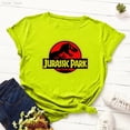 thumbnail image 5 of Camiseta vintage de Jurassic Park para mujer, camiseta de dinosaurio, camiseta de verano para mujer, camiseta geek, camiseta blanca de manga corta para mujer, ropa urbana genial, 5 of 5