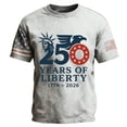 thumbnail image 3 of Men's 250 Anniversary Usa Flag Print 4th of July Shirt 250th Anniversary USA Shirt, United States Marine Corps 250th Birthday Seal T-Shirt, 3 of 3
