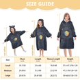 thumbnail image 4 of FORMRS Wearable Blanket Hoodie with Sleeves for Kids Cozy Flannel Sweatshirt, Cat Planet, 4 of 7
