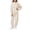 White, variant on Girls Outfit Set Baggy Long Sleeves Hooded Sweatshirt Side Stripe Flare Pants 2 Piece Casual Lightweight Fashion Outfits White 13-14 Years
