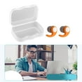 thumbnail image 3 of Waterproof Swimming Ear Plugs - 1 Pairs of Reusable Soft Silicone Swim Earplugs, Ear Protection for 4-12 Years - Ideal for Surfing, Diving, Pool, Showering, and Water Sports ,Orange, 3 of 6